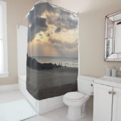 Rideaux De Douche Sunset plage (En situation)