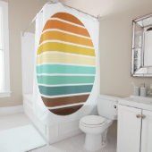 Rideaux De Douche Sunset rétro (En situation)