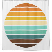 Rideaux De Douche Sunset rétro (Devant)