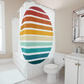 Rideaux De Douche Sunset rétro (En situation)