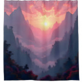 Rideaux De Douche Sunset Valley -  (Devant)