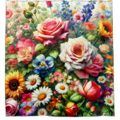 Rideaux De Douche Super Floral (Devant)
