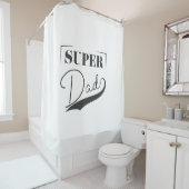 Rideaux De Douche Super Papa (En situation)