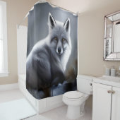 Rideaux De Douche Superbe Renard Artique (En situation)