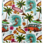 Rideaux De Douche Surf cool motif (Devant)