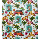 Rideaux De Douche Surf/van Retro (Devant)