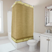 Rideaux De Douche Surface d'or à texture métallique (En situation)