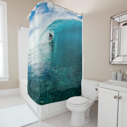 Rideaux De Douche Surfer (En situation)