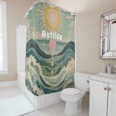 Rideaux De Douche Surtension solaire personnalisée (En situation)