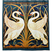 Rideaux De Douche Swan and Rush and Iris, fine art, (Devant)