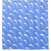 Rideaux De Douche Swimming dolphins design (Devant)