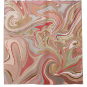 Rideaux De Douche Swirls de Coral (Devant)