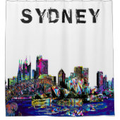 Rideaux De Douche Sydney, Australie : graffiti (Devant)