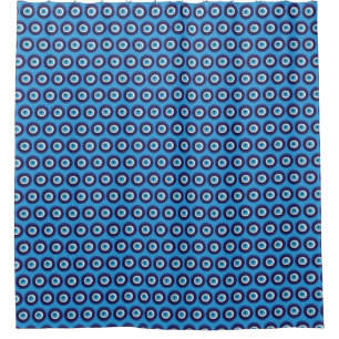 Rideaux De Douche Symbole de la perle bleue Amulet