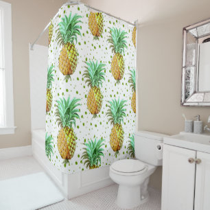 Rideaux De Douche Symbole de l'hospitalité Motif d'ananas