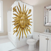 Rideaux De Douche Symbole de Louis XIV le Roi Soleil (En situation)