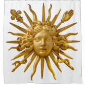 Rideaux De Douche Symbole de Louis XIV le Roi Soleil (Devant)