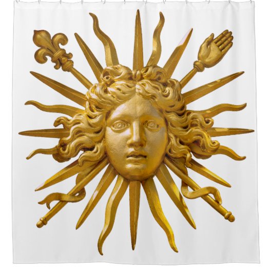 Rideaux De Douche Symbole de Louis XIV le Roi Soleil (Devant)