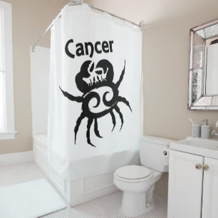 Rideaux De Douche Symbole et signe du zodiaque Cancer