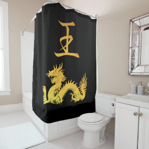Rideaux De Douche Symbole japonais : King