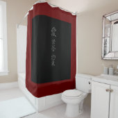 Rideaux De Douche Symbole japonais: Love Honor Promise (En situation)