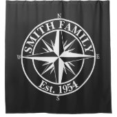 Rideaux De Douche Symbole personnalisable du monogramme étoile de la (Devant)