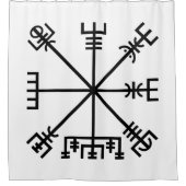 RIDEAUX DE DOUCHE SYMBOLE VIKING DE VÉVISE (Devant)