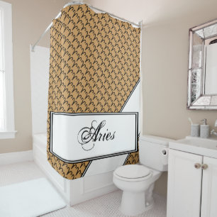 Rideaux De Douche Symbole Zodiac Aries Standard par Kenneth Yoncich