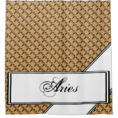 Rideaux De Douche Symbole Zodiac Aries Standard par Kenneth Yoncich (Devant)