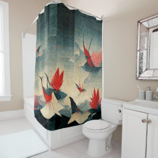 Rideaux De Douche Symphonie Abstraite de grue