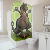 Rideaux De Douche T-Rex (En situation)