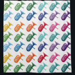 Rideaux De Douche T-shirt Tuba Colorful<br><div class="desc">A cute and colorful Tuba design featuring a bright array of colors for a happy musician poison.</div>