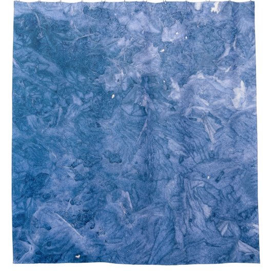 Rideaux De Douche Tableau abstrait bleu (Devant)