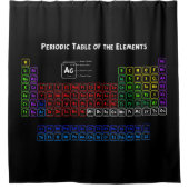 Rideaux De Douche Tableau périodique des éléments (Devant)