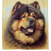 Rideaux De Douche Tableau vintage Chow-Chow (Devant)