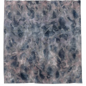 Rideaux De Douche Tache d'aquarelle abstraite rose Blue & Blush (Devant)