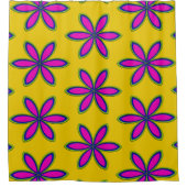 Rideaux De Douche Tache de fleurs violettes (Devant)
