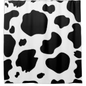 Rideaux De Douche Taches de vache laitière Impression Noir & Blanc F (Devant)