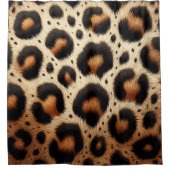 Rideaux De Douche Taches d'impression d'animal de fourrure léopard b (Devant)