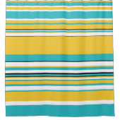 Rideaux De Douche Tailles complexes - Turquoise et Jaune (Devant)