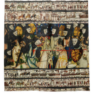 Rideaux De Douche TAPESTRE BAYEUX 1066 Mort du roi Harold