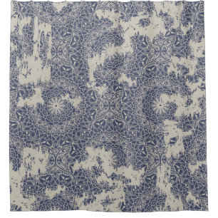 Rideaux De Douche Tapis vintage sans soudure avec effet d'usure.