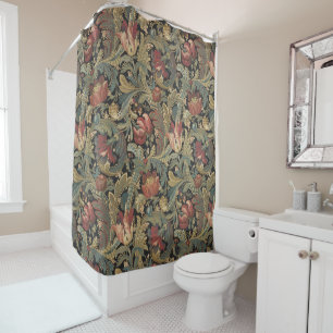 Rideaux De Douche Tapisserie florale riche Brocade Antique Classique
