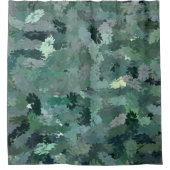 Rideaux De Douche Tapisserie verte (Devant)