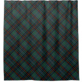 Rideaux De Douche Tartan en bleu, orange, vert... (Devant)