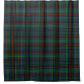 Rideaux De Douche Tartan en bleu, orange, vert... (Devant)