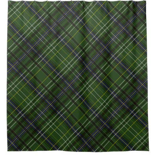 Rideaux De Douche Tartan en vert (Devant)