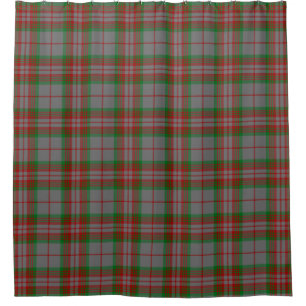 Rideaux De Douche Tartan gris de clan écossais