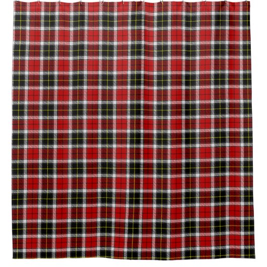 Rideaux De Douche Tartan Plaid Du Clan Macpherson Traditionnel (Devant)
