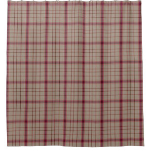 Rideaux De Douche Tartan rose Plaid Scottish Kilt